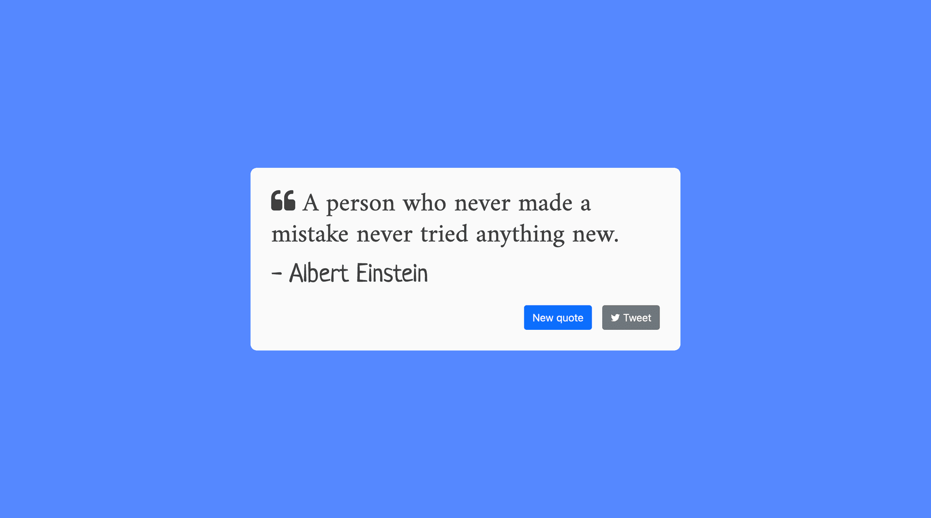 Screenshot of Angular Random Quote App