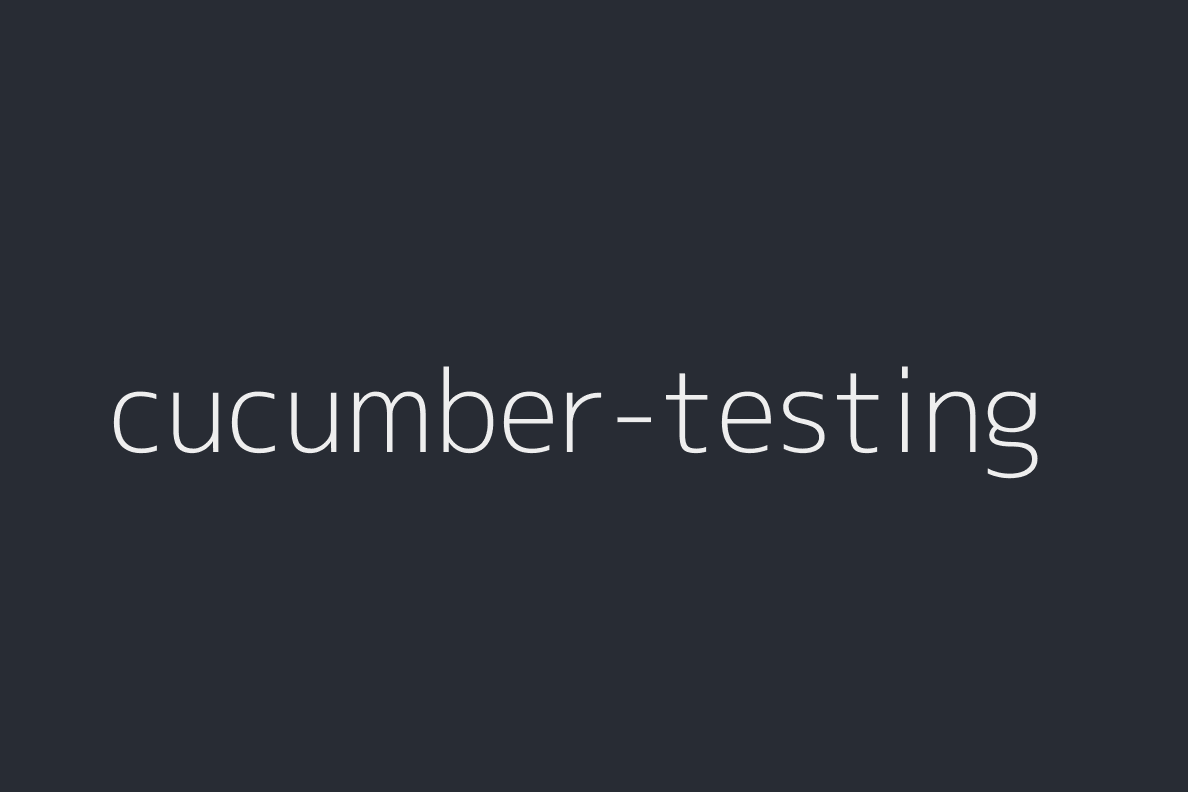 cucumber-testing